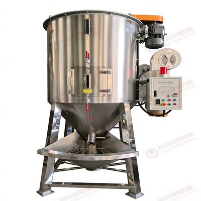 304 Stainless Steel Vertical Drying Mixer with 3KW Motor Power for Dual Function Drying and Mixing Plastic Granules