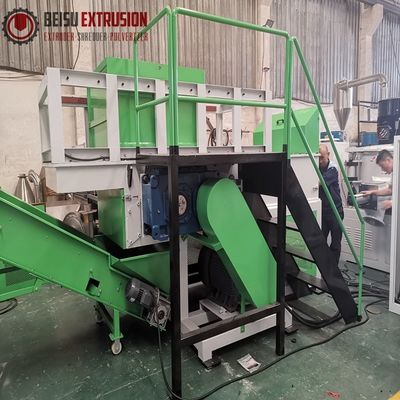 Super Plc Rotary Blade 500kg/H Plastic Shredder Machine